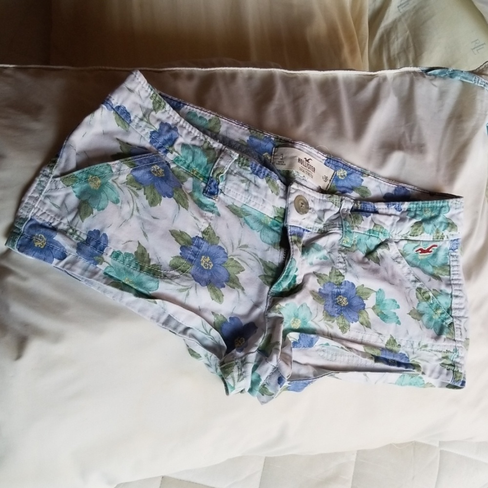 floral low rise shorts
